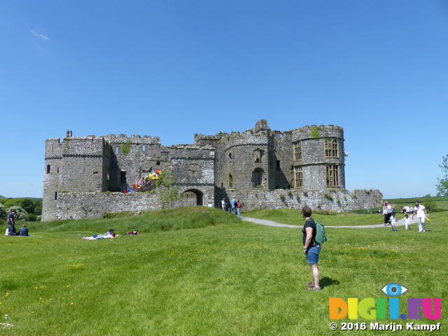 FZ029471 Jenni at Carew castle